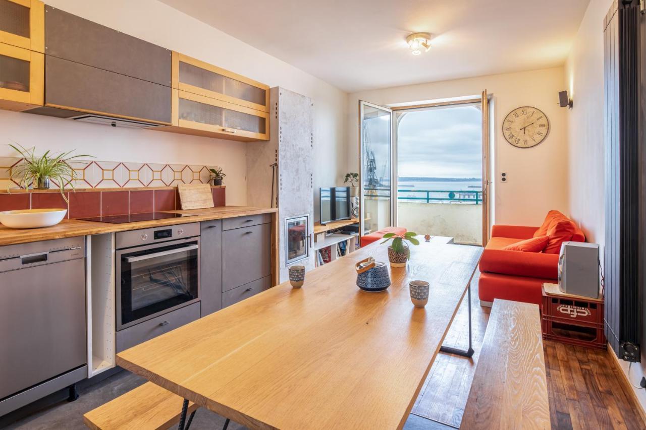 Ferienwohnung Avec Une Belle Vue Sur Mer Brest Exterior foto